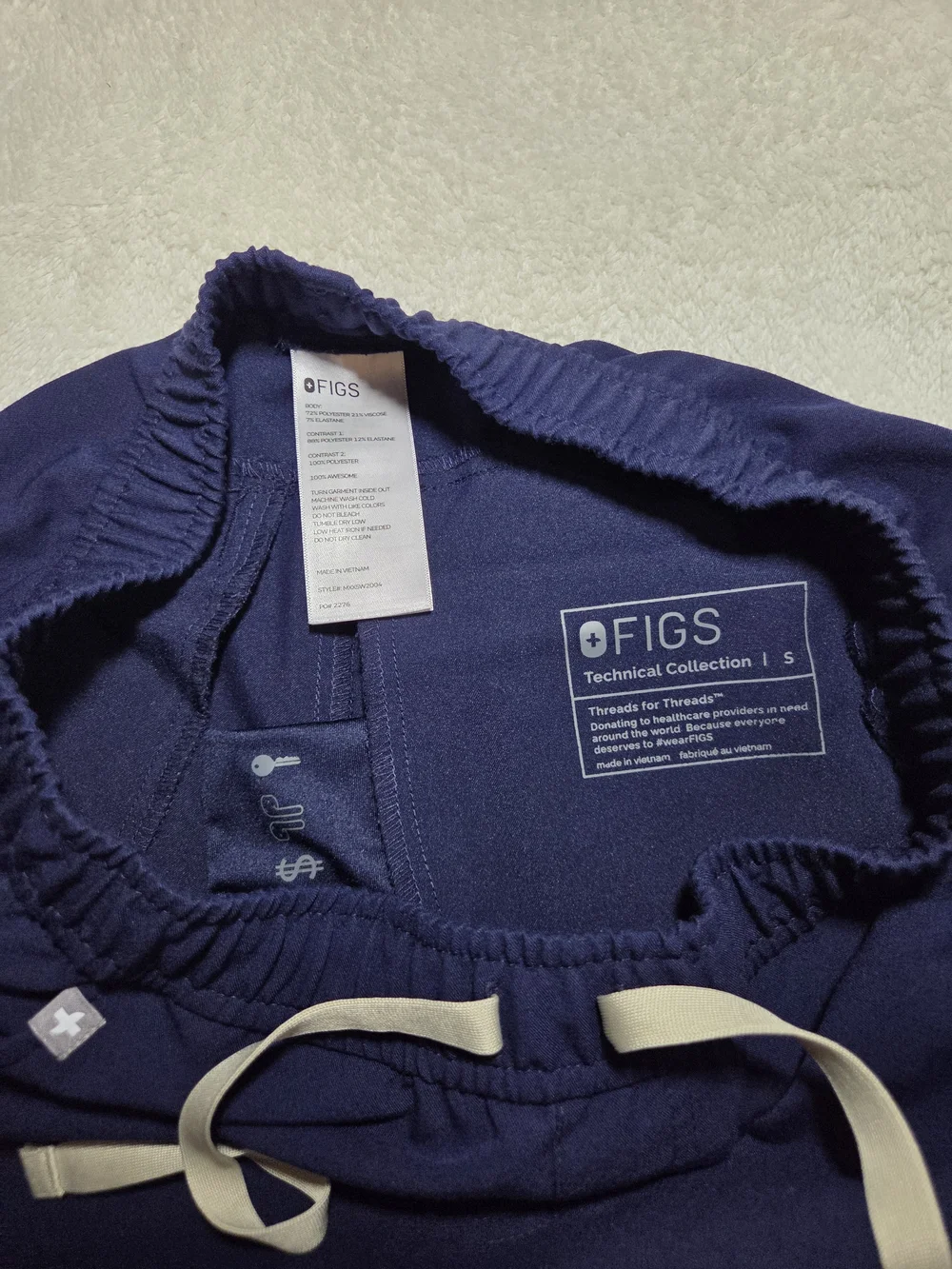 Figs Men's Blue Jogger Scrub Pants